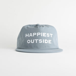 Happiest Outside Recycled Nylon Quick Dry Hat - mineral blue