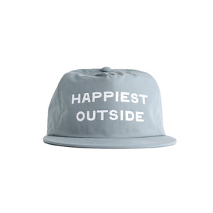 Happiest Outside Recycled Nylon Quick Dry Hat - mineral blue