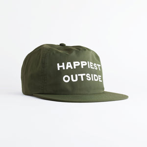 Happiest Outside Recycled Nylon Quick Dry Hat - moss