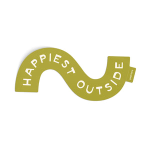 Happiest Outside Sticker