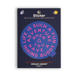 Hike Together Sticker - blue