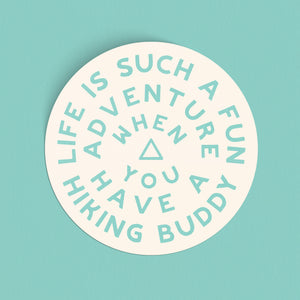 Hike Together Sticker - turquoise