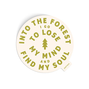 Into The Forest Sticker - light green