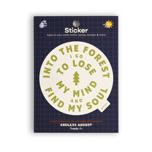 Into The Forest Sticker - light green