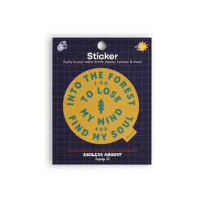 Into The Forest Sticker - yellow