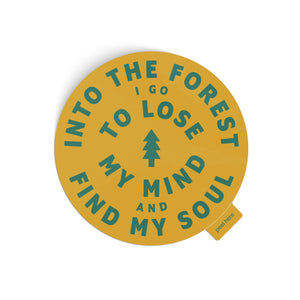 Into The Forest Sticker - yellow