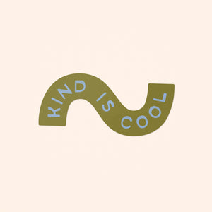 Kind Is Cool Sticker - green