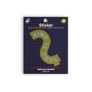 Kind Is Cool Sticker - green