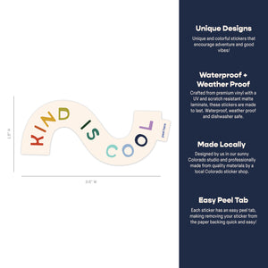 Kind Is Cool Sticker - rainbow