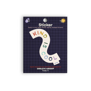 Kind Is Cool Sticker - rainbow