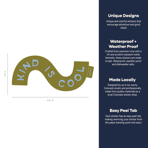 Kind Is Cool Sticker - green