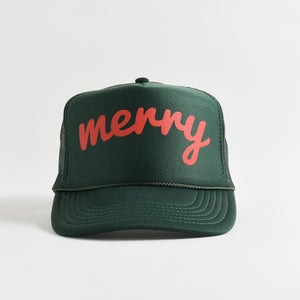 Merry Trucker Hat - green