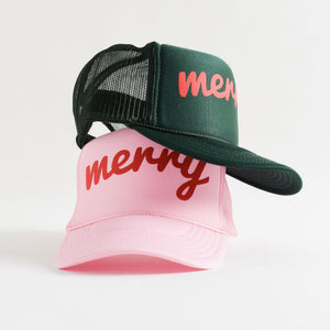 Merry Trucker Hat - green