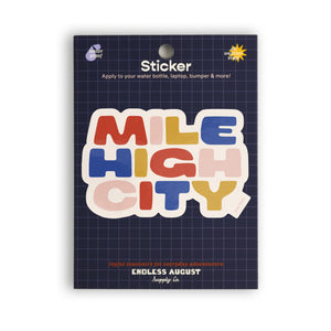 Mile High City Glossy Vinyl Sticker