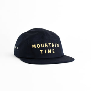 Mountain Time Five Panel Hat - navy