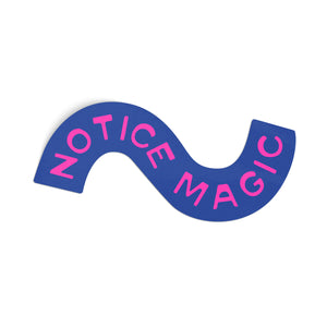 Notice Magic Sticker - blue