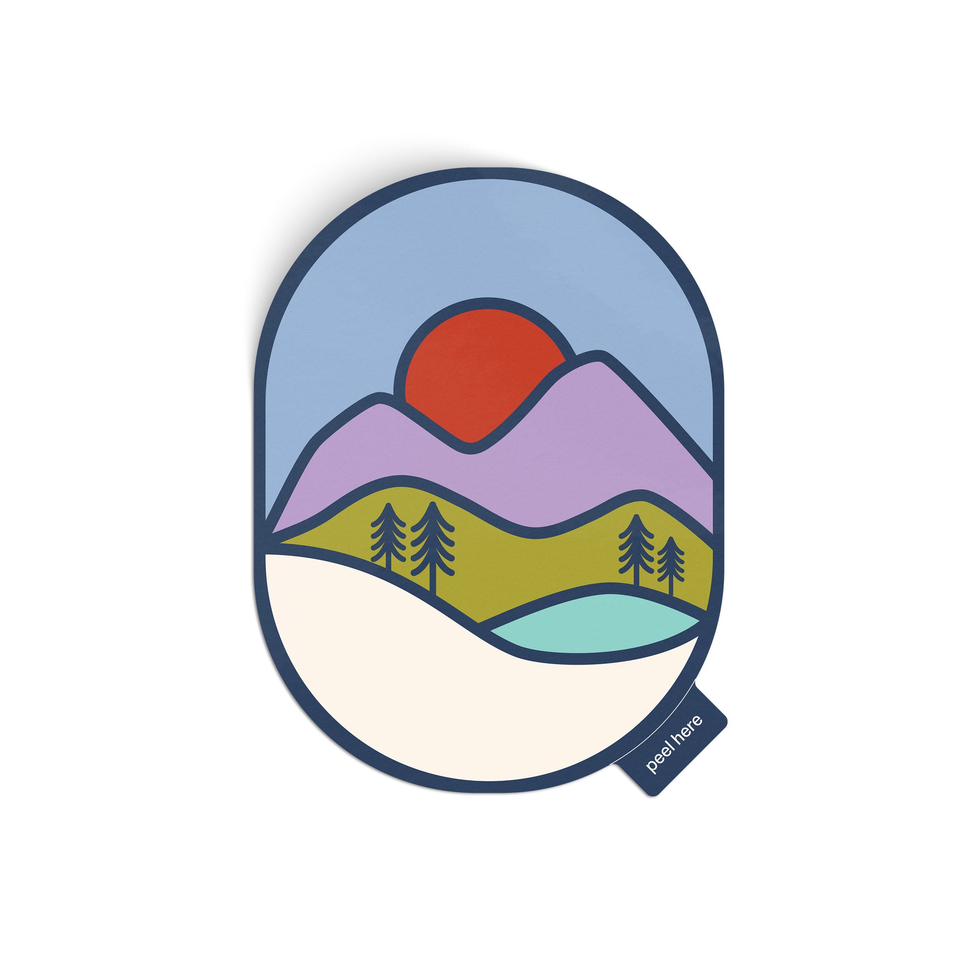 Purple Mountains Sticker