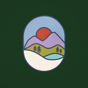 Purple Mountains Sticker