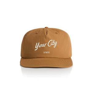 Customizable Script City Nylon Hat