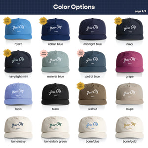 Customizable Script City Nylon Hat