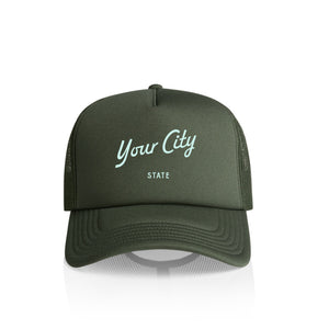 Customizable Script City Recycled Trucker Hat