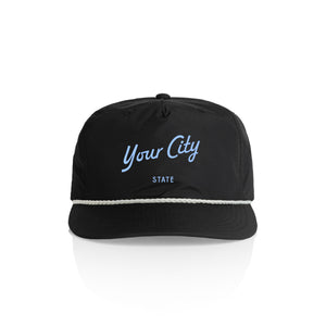 Customizable Script City Nylon Rope Hat