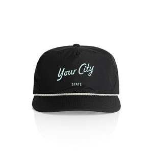 Customizable Script City Nylon Rope Hat