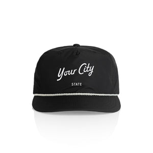 Customizable Script City Nylon Rope Hat