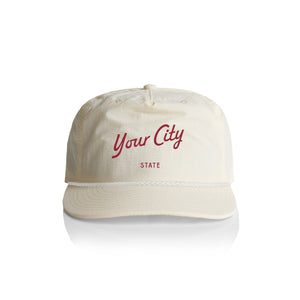 Customizable Script City Nylon Rope Hat