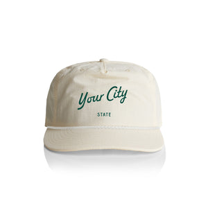 Customizable Script City Nylon Rope Hat