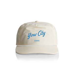 Customizable Script City Nylon Rope Hat