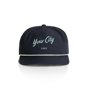 Customizable Script City Nylon Rope Hat
