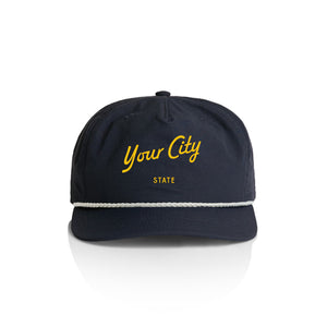 Customizable Script City Nylon Rope Hat