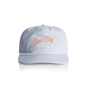 Customizable Script City Nylon Rope Hat