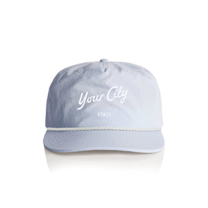 Customizable Script City Nylon Rope Hat