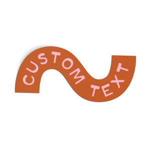 Customizable Squiggle Sticker