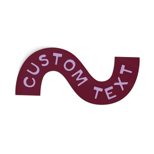 Customizable Squiggle Sticker
