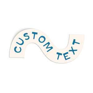 Customizable Squiggle Sticker