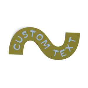 Customizable Squiggle Sticker