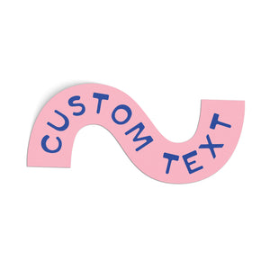 Customizable Squiggle Sticker
