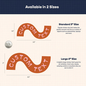 Customizable Squiggle Sticker