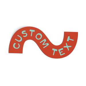 Customizable Squiggle Sticker