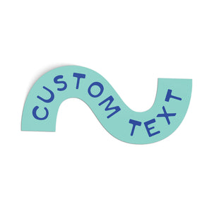 Customizable Squiggle Sticker