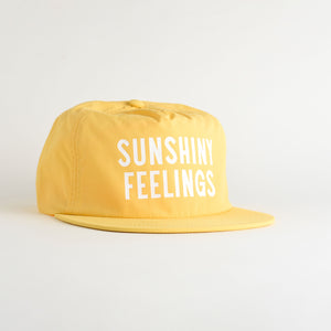 Sunshiny Feelings Recycled Nylon Quick Dry Hat - sunset yellow