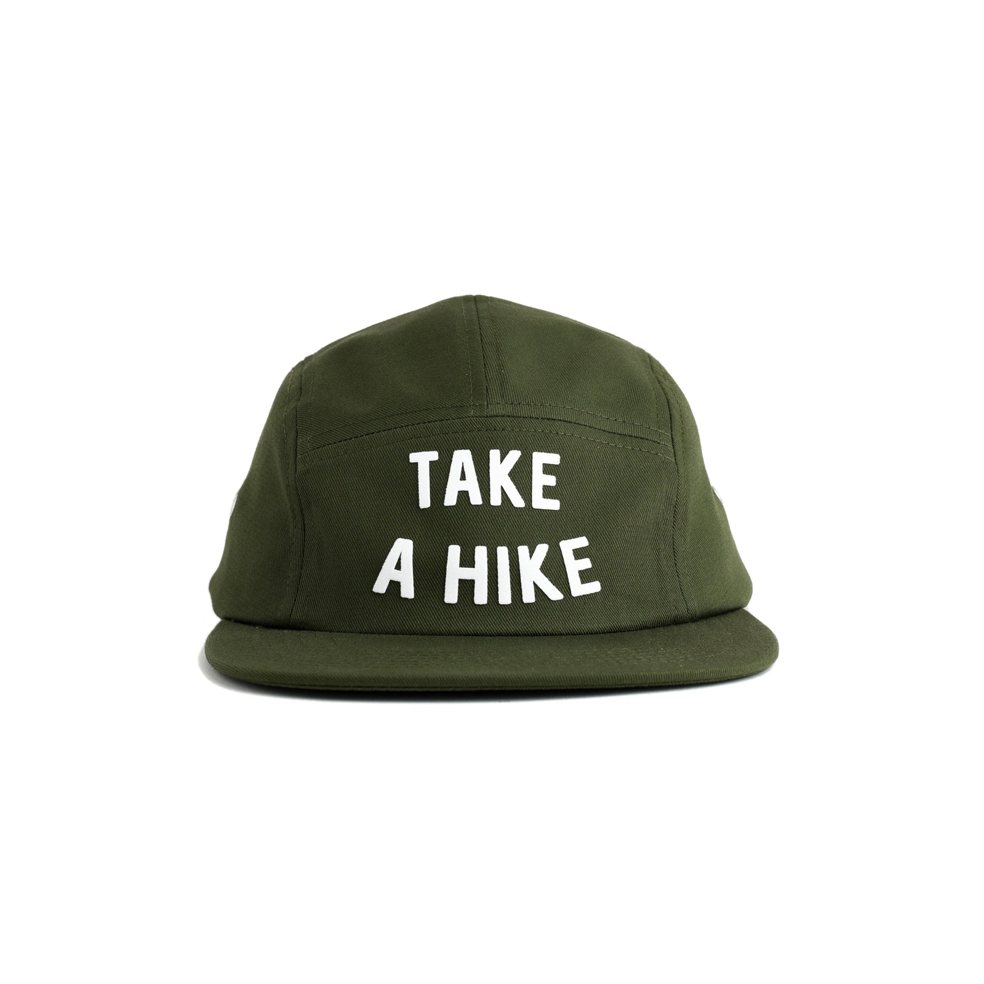 Take A Hike Five Panel Hat - moss