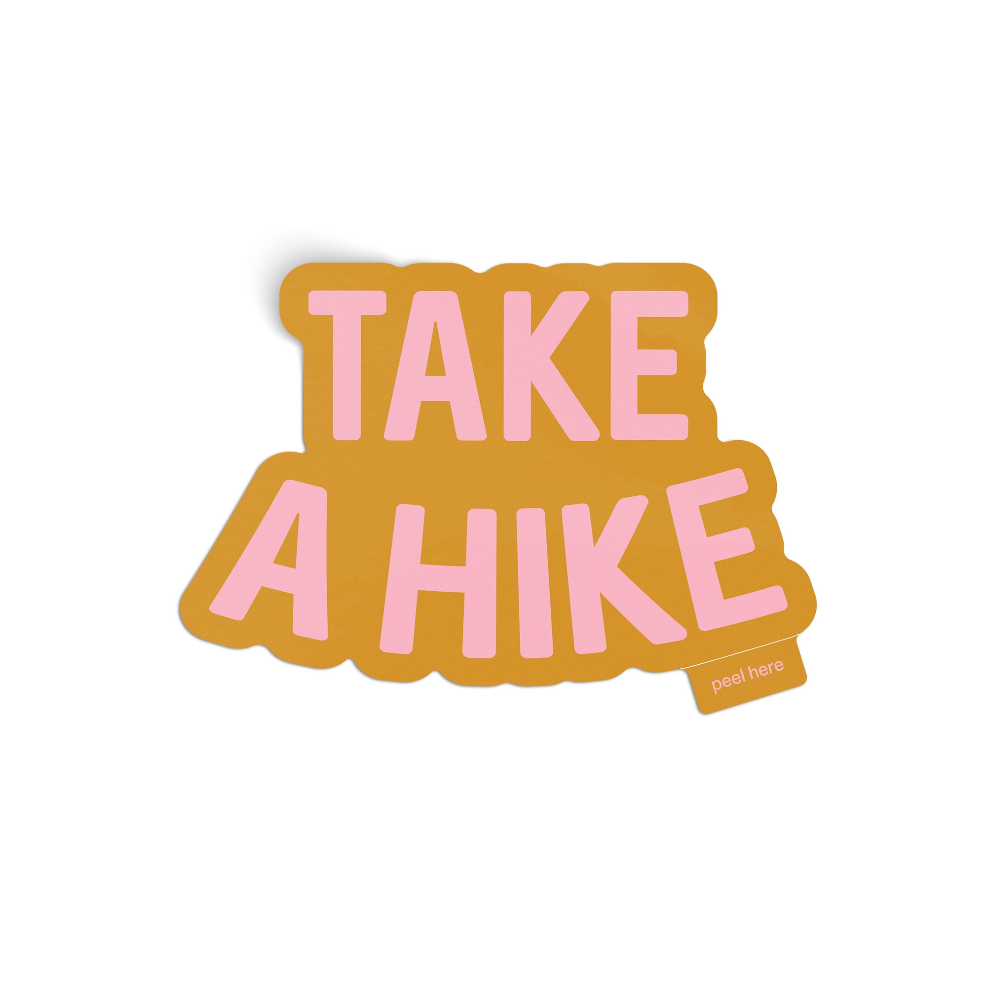 Take a Hike Sticker - orange