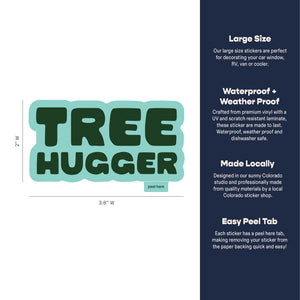 Tree Hugger Large Sticker