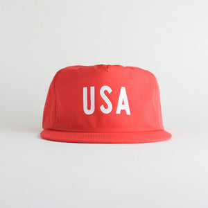 USA Recycled Nylon Quick Dry Hat - fire