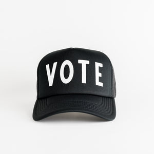 Vote Recycled Trucker Hat - black