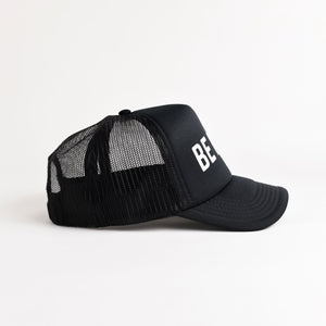 Be Kind Recycled Trucker Hat - black